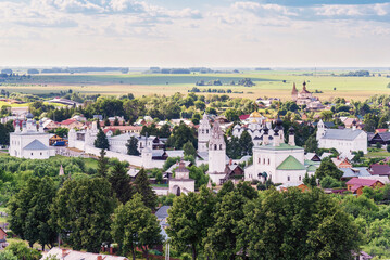 Fototapeta na wymiar View of the Intercession Monastery in Suzdal, Golden Ring of Russia.