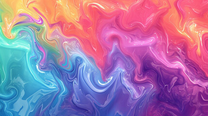 Fototapeta premium Close-up Multi Colored Liquid Textured Swirls Background. Copy paste area for texture