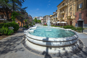 Fontana delle Ninfee nella Cittadina di Acqui Terme in Provincia di Alessandria in Piemonte, Italia