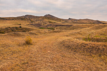 Landscape of the Armenian steppe. Armenia. - 705246151