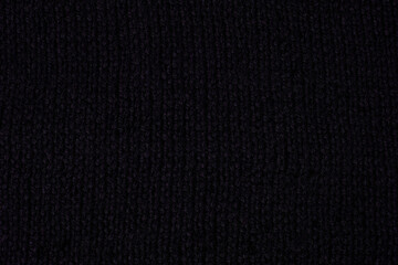 Black background from woolen yarn