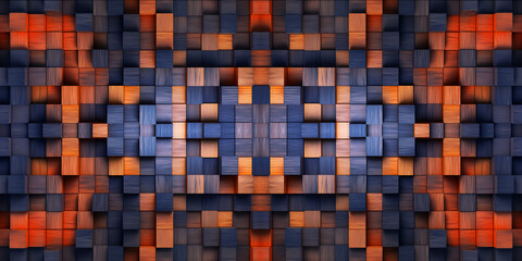 Abstract texture background from colored geometric shapes.