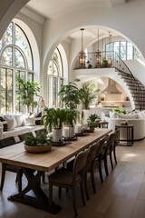 Fototapeta na wymiar Elegant Mediterranean Style Home Interior