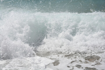 Fototapeta premium Foamy wave detail