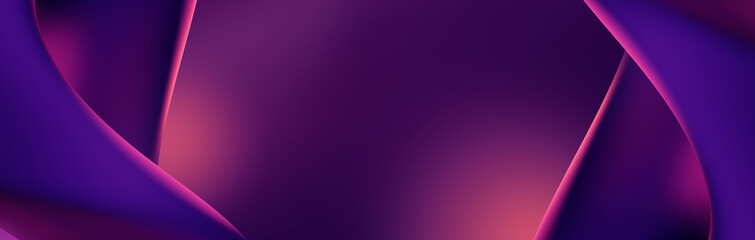 3D Render of an Abstract background. Modern purple shape. Digital art for wallpapers, covers or banners.