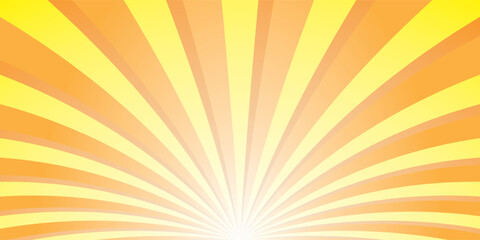 Sunburst vector illustration with radiant background, conveying a retro