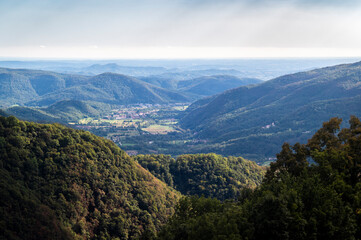 Naklejka premium Charm of popular architecture and nature in the Natisone valleys. Cividale del Friuli
