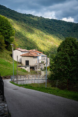 Fototapeta na wymiar Charm of popular architecture and nature in the Natisone valleys. Cividale del Friuli