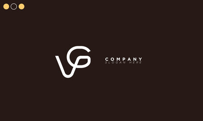 VG Alphabet letters Initials Monogram logo GV, V and G