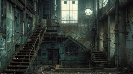 Abandoned Industrial Structures in Urban Landscapes