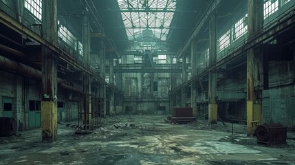 Abandoned Industrial Structures in Urban Landscapes