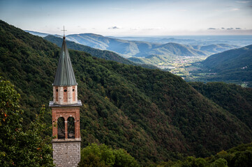 Fototapeta na wymiar Charm of popular architecture and nature in the Natisone valleys. Cividale del Friuli