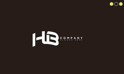 Obraz premium HB Alphabet letters Initials Monogram logo BH, H and B