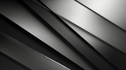 Abstract Black and Silver Gradient Metal Texture with Soft Lines AI Generated