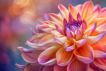 Fototapeta premium Nature's canvas painted with radiant blooming petals