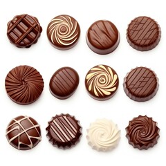 Fototapeta premium Collection of various delicious chocolates
