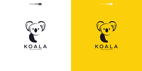 koala logo design vector inspiration © nurvika
