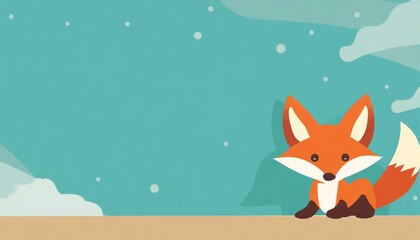 Fototapeta premium red fox in the snow