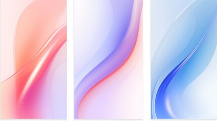 Colorful Fluid and Wavy Gradient Mesh Background Template AI Generated