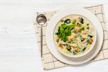 gnocchi zuppa toscana, italian creamy chicken soup