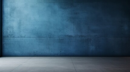 Minimalistic Blue Concrete Wall Background for Product Presentation AI Generated