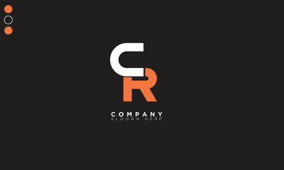 CR Alphabet letters Initials Monogram logo RC, C and R