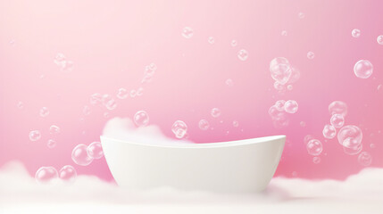 Obraz na płótnie Canvas National bubble bath banner template. with lots of empty copy space for text. Generative AI