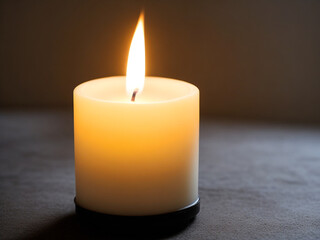 Fototapeta na wymiar flickering candle