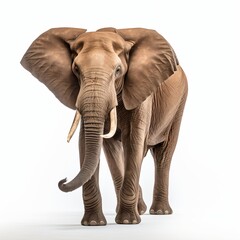 A large elephant with big ears and long trunk