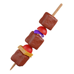 3d render KEBAB illustration