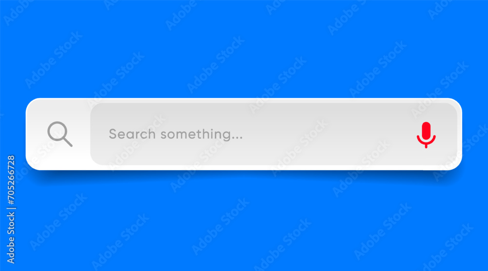 Leinwandbilder Search Bar with suggestions for UI UX design and web site. Search Address and navigation bar icon. Collection of search form templates for websites. Search engine web browser window template.