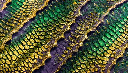 abstract mardi gras alligator scale texture background - obrazy, fototapety, plakaty