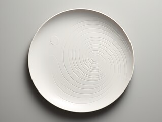 Obraz premium Elegant Ceramic Plate Mockup for Dining and Decor - AI Generated