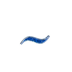 Obraz premium Blue symbol in a silver frame