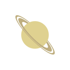 Ringed planet vector symbol emoji saturn © valvectors