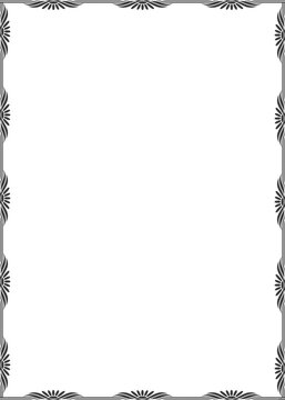 Frame for 5x7 Format, Ornament for Postcard, Picture, Image