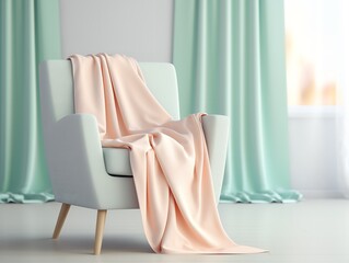 Cozy Fleece Blanket Mockup for Home Comfort - AI Generated