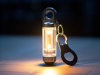 Custom Keychain Mockup for Personal and Promotional Use - AI Generated