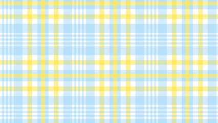 Blue and yellow plaid fabric texture background