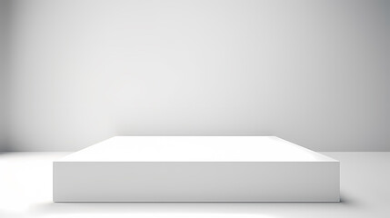 Simple product booth, podium, stage, product commercial photography background, cosmetics booth, 3D rendering