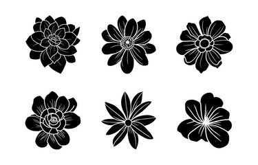 Hand drawn simple flower illustration
