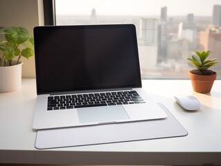 Ergonomic Mouse Pad Mockup for Comfortable Computing - AI Generated