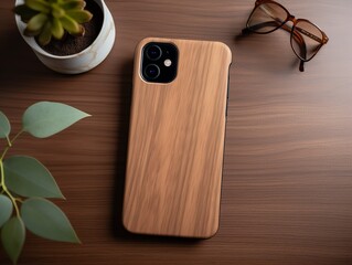 Sleek Phone Case Mockup for Smartphone Protection - AI Generated