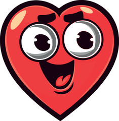 Heart mascot/ heart cartoon / funny hear