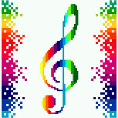 abstract background with rainbow