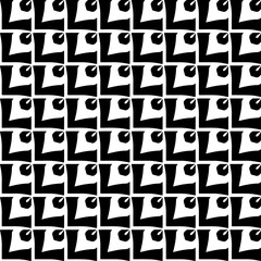 Monochrome pattern, Abstract texture for fabric print, card, table cloth, furniture, banner, cover, invitation, decoration, wrapping.seamless repeating pattern.Black color.