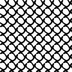 Monochrome pattern, Abstract texture for fabric print, card, table cloth, furniture, banner, cover, invitation, decoration, wrapping.seamless repeating pattern.Black color.