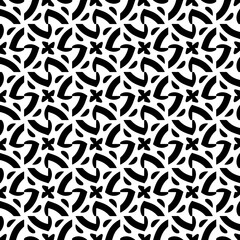 Monochrome pattern, Abstract texture for fabric print, card, table cloth, furniture, banner, cover, invitation, decoration, wrapping.seamless repeating pattern.Black color.
