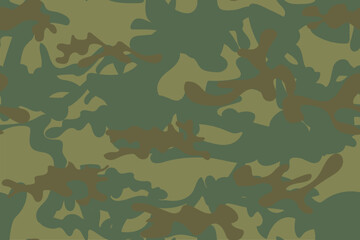 Fototapeta premium Camouflage Abstract Vector. Dirty Modern Pattern. Grey Camo Paint. Vector Woodland Background. Hunter Beige Pattern. Army Khaki Grunge. Seamless Paint. Digital Brown Camouflage. Seamless Camo Print.