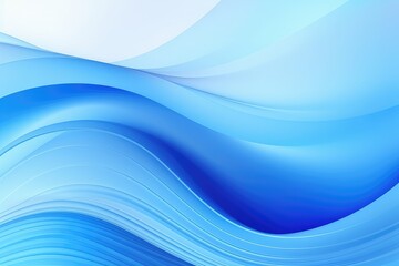 Abstract stylish smooth dynamic bright blue waves background
